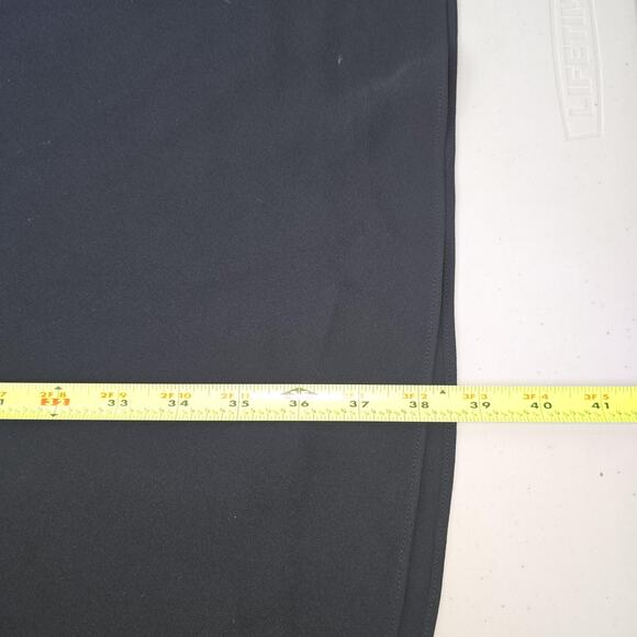 Jones New York Dress Women 16 Black Midi Chiffon Flutter Sleeve Evening Gown 90s - Picture 8 of 10